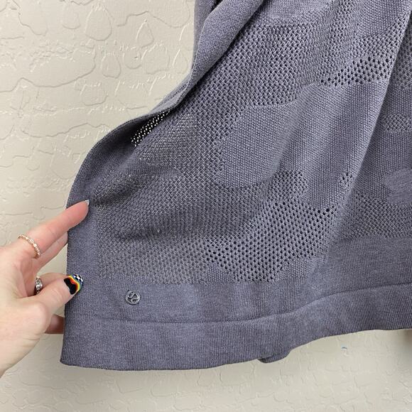 Lululemon Find Your Light Wrap Womens One Size Gray Silk Blend Yoga Athleisure - Picture 7 of 9